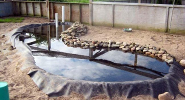 Jak udělat bazén pro kachny doma s vlastními rukama, kresby